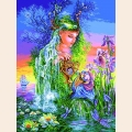 Набор для вышивания нитками GOBLENSET "Ундина. Дух воды". Набор для вышивания нитками GOBLENSET "Ундина. Дух воды".